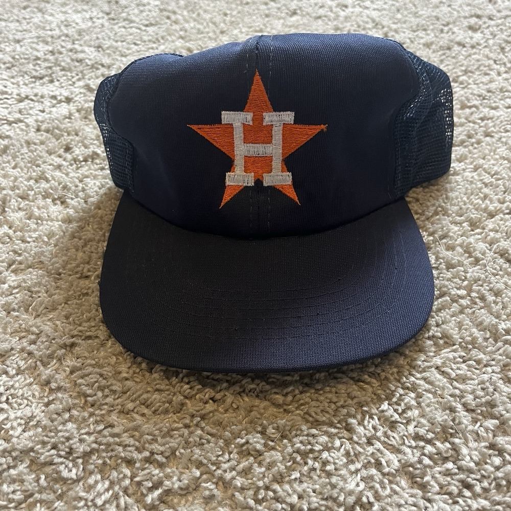 Vintage Houston Astros Hat Cap Snap Back MLB Baseball Trucker Mens‎ 80s